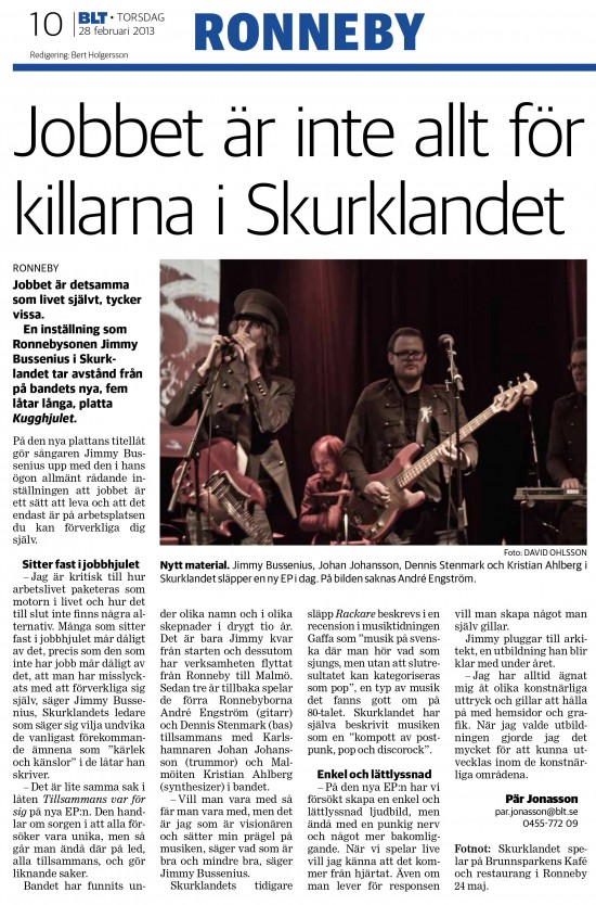 Skurklandet i BLT 2013